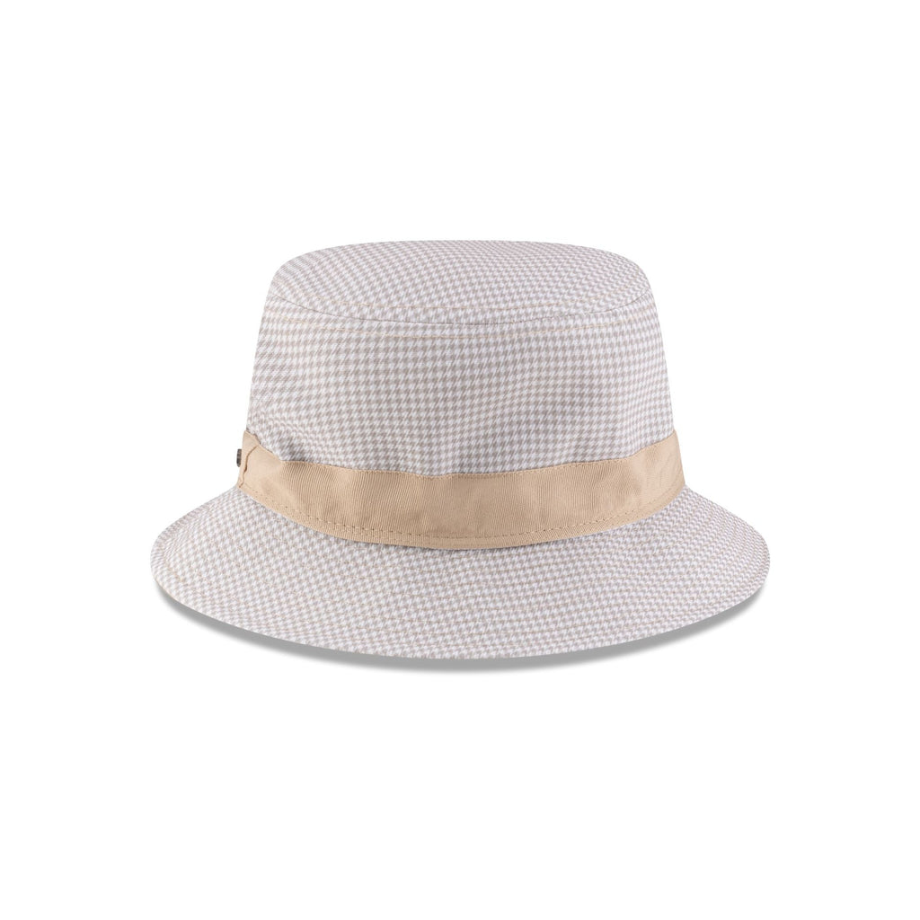 New Era Cap Houndstooth Beige Bucket Hat