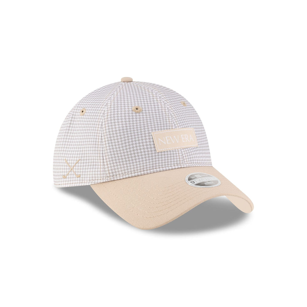 New Era Cap Houndstooth Beige 9TWENTY Adjustable Hat