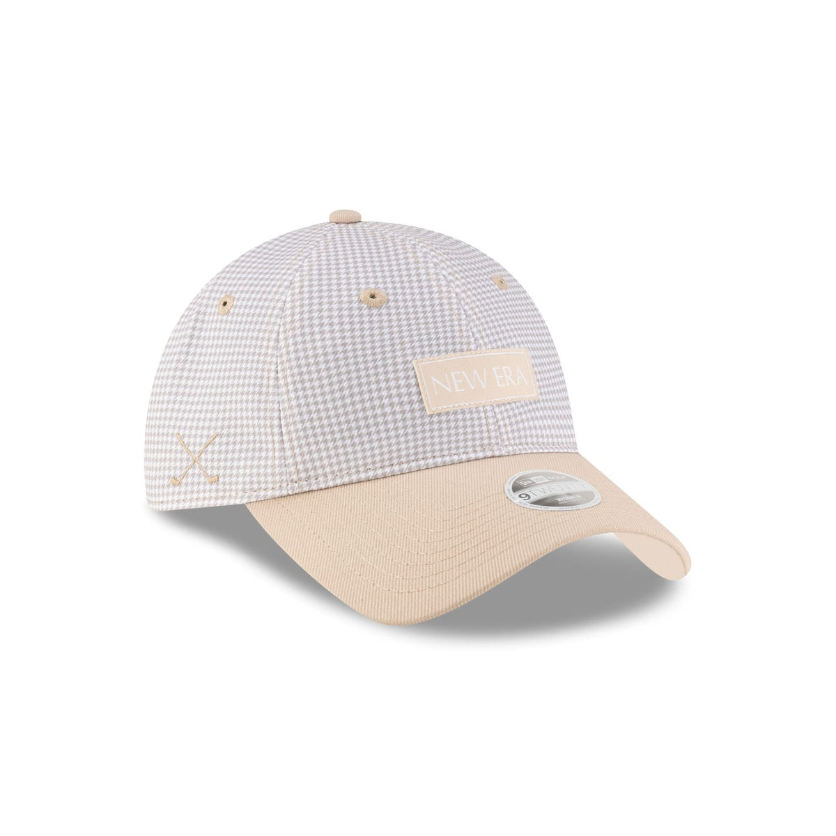 New Era Cap Houndstooth Beige 9TWENTY Adjustable Hat