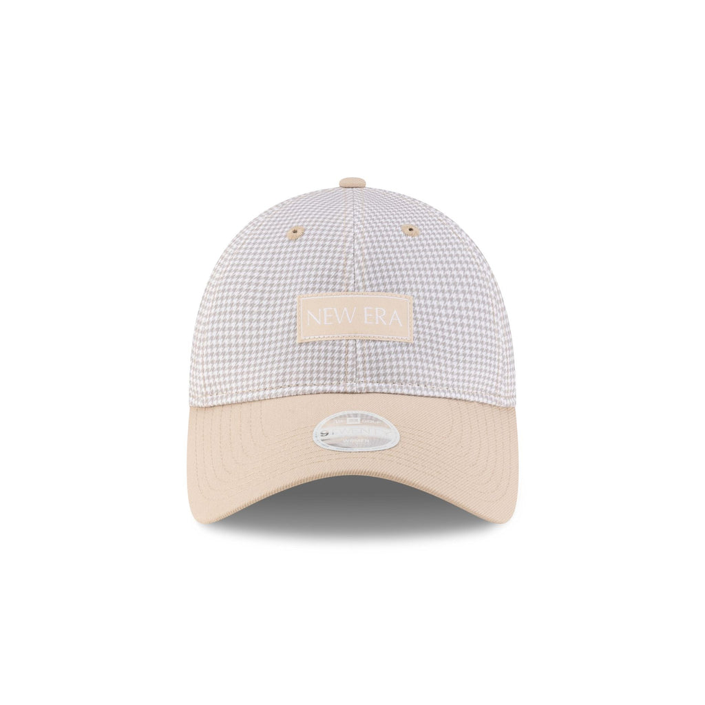 New Era Cap Houndstooth Beige 9TWENTY Adjustable Hat