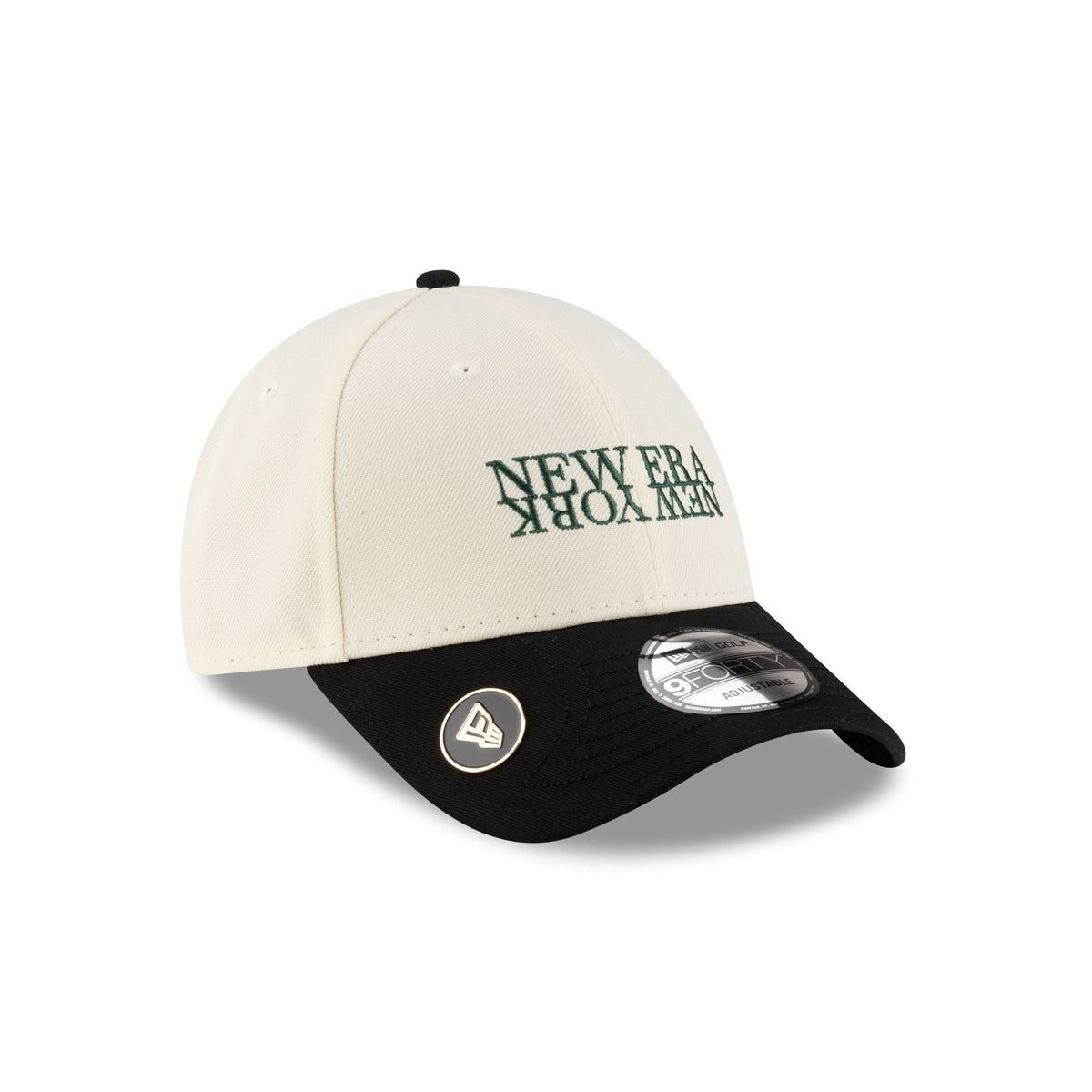 New Era Cap Two-Tone Ballmarker Black 9FORTY Adjustable Hat