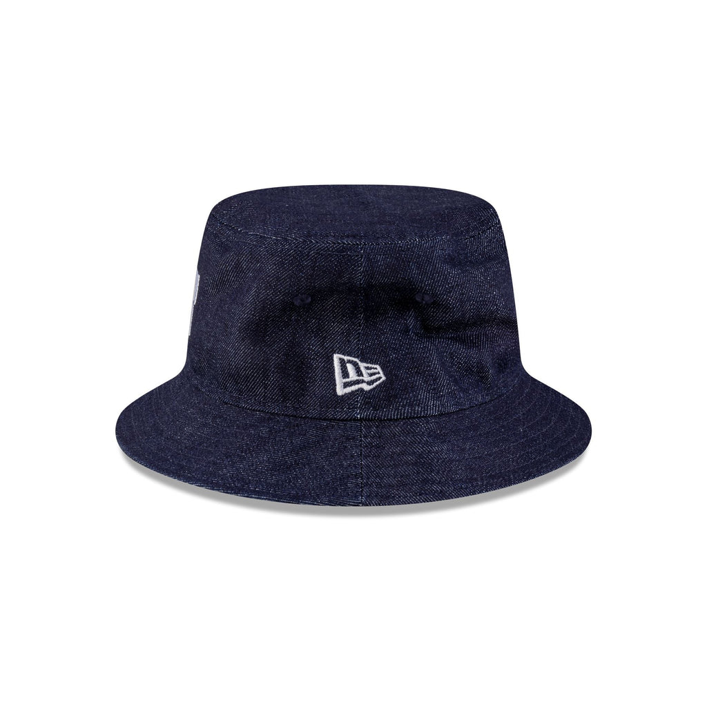 New Era Cap Square Logo Indigo Denim Bucket Hat