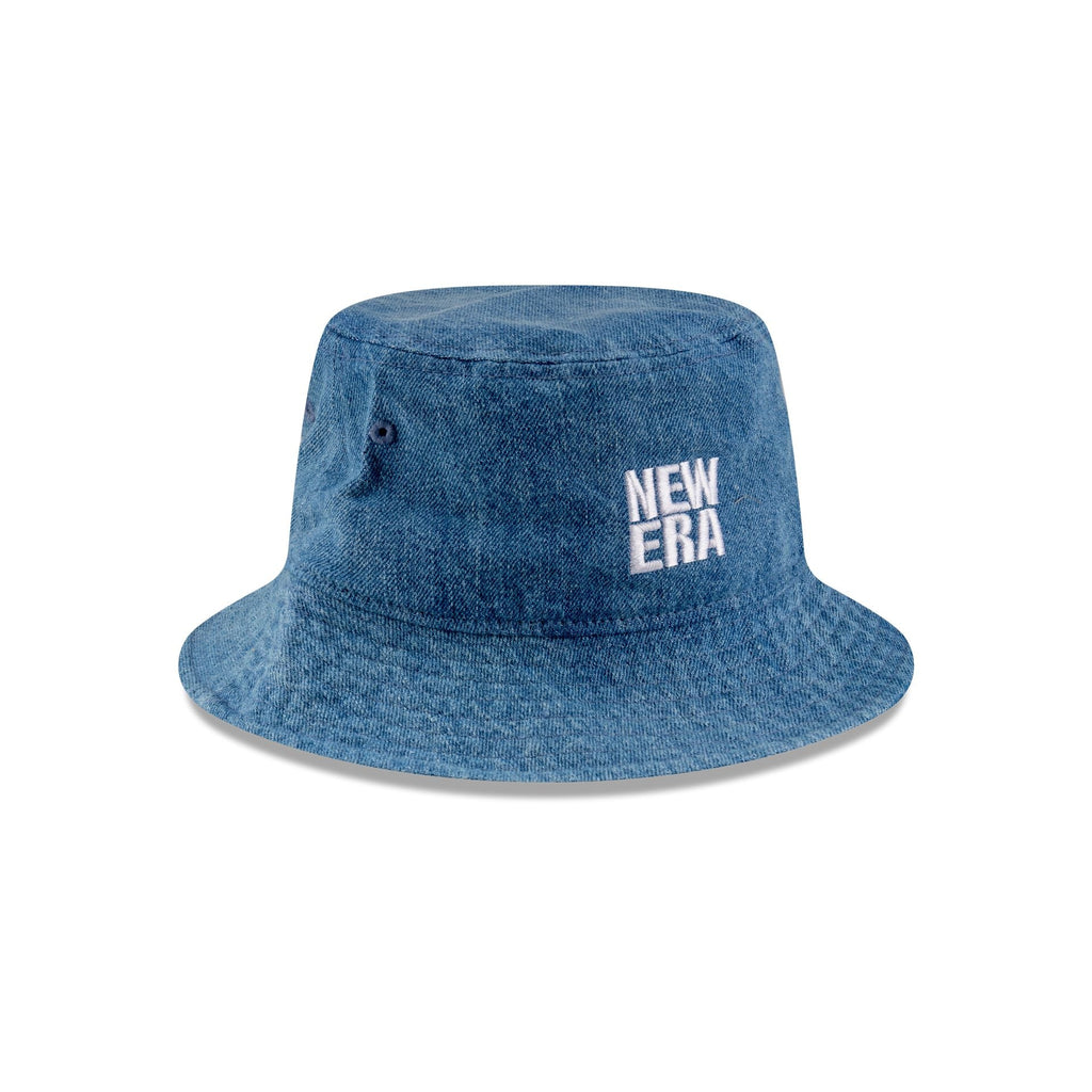 New Era Cap Square Logo Light Denim Bucket Hat
