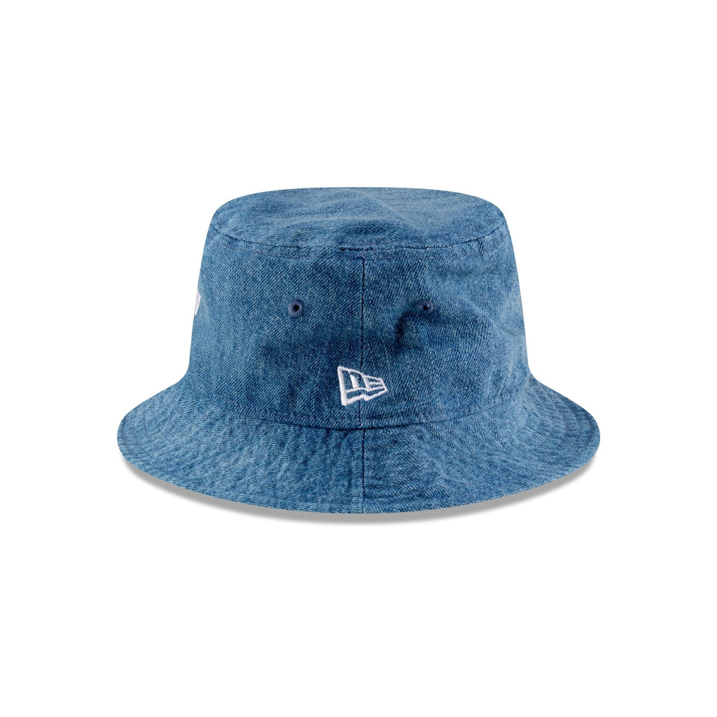 New Era Cap Square Logo Light Denim Bucket Hat