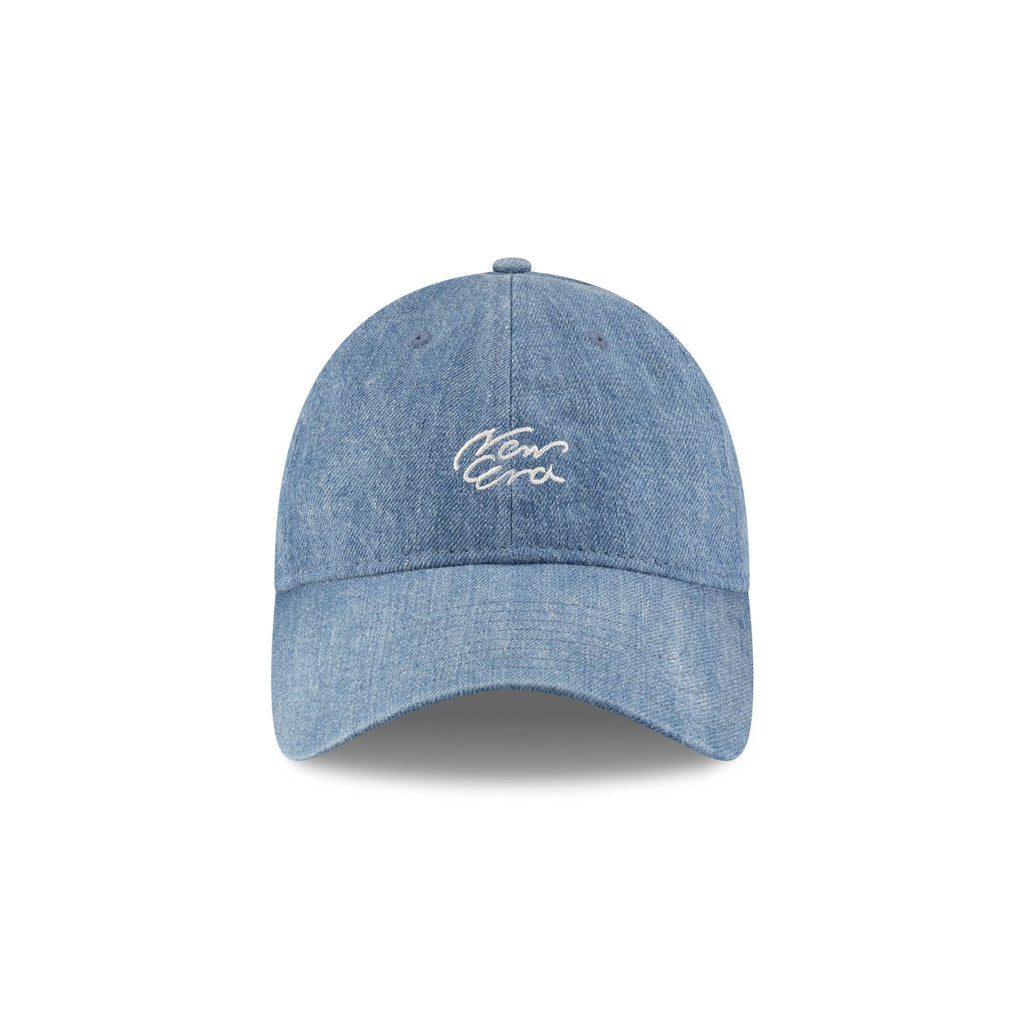 New Era Cap Handwritten Light Denim 9TWENTY Easy Snap Hat