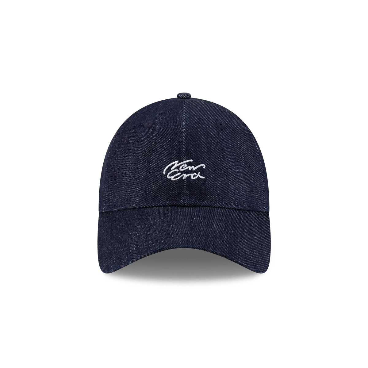 New Era Cap Handwritten Indigo Denim 9TWENTY Easy Snap Hat