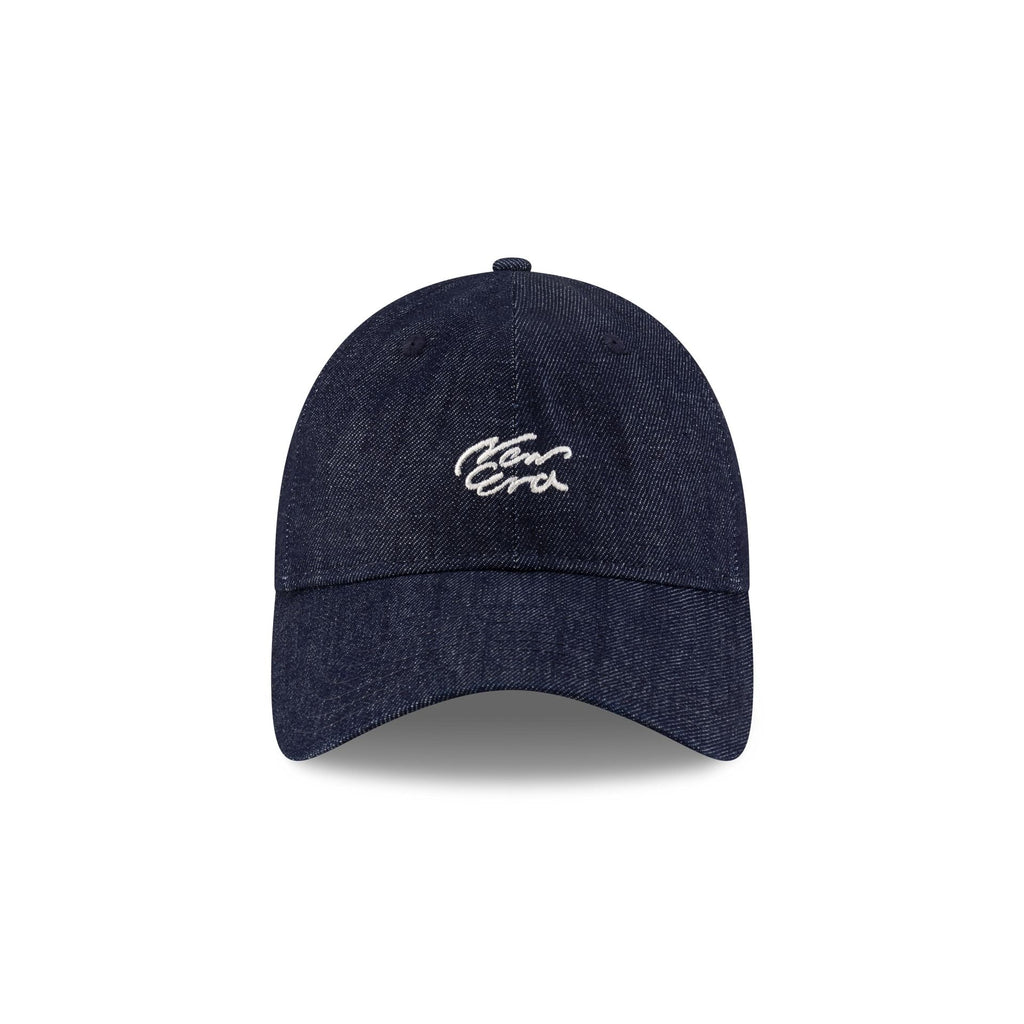 New Era Cap Handwritten Indigo Denim 9TWENTY Adjustable Hat