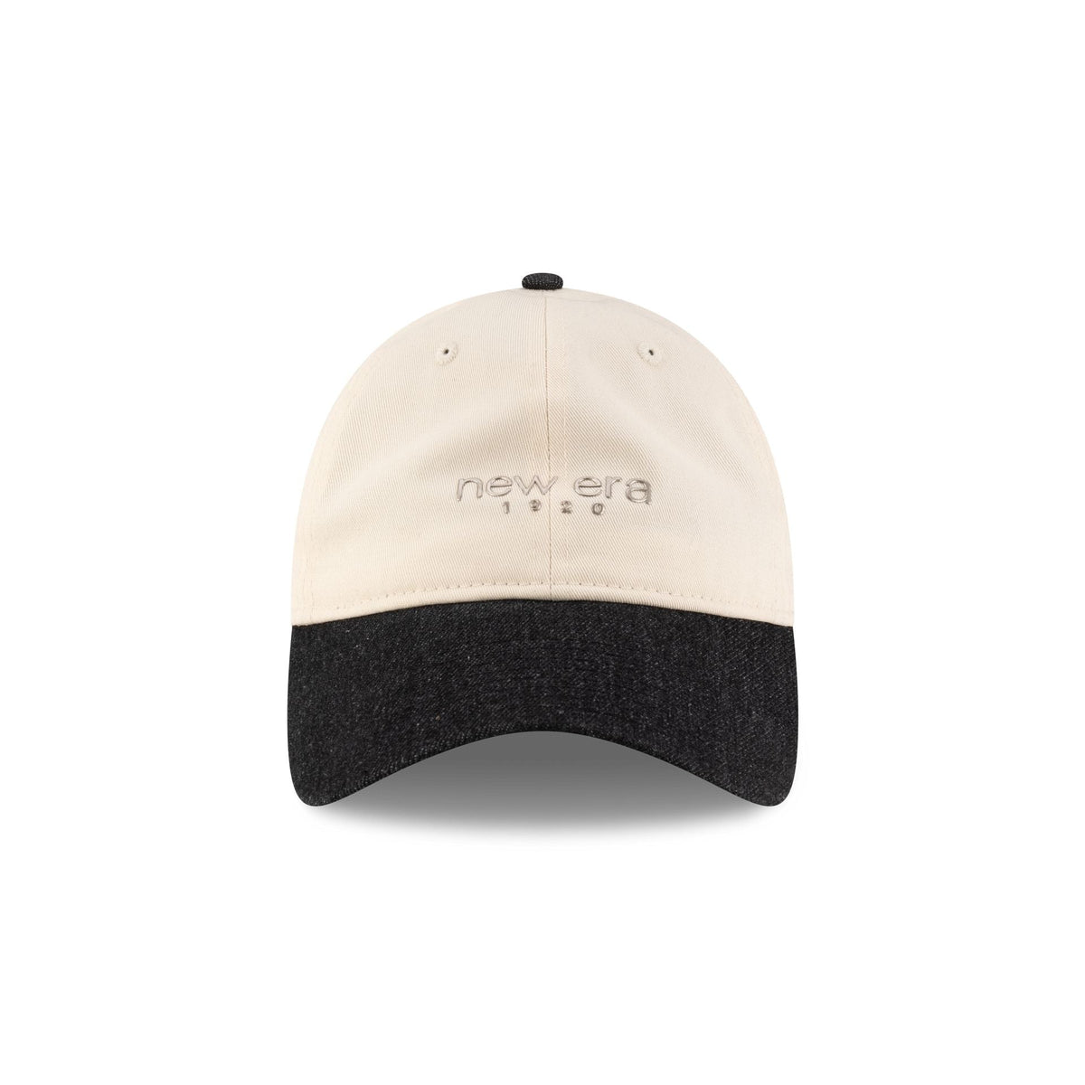 New Era Cap Two-Tone Black Denim 9TWENTY Adjustable Hat