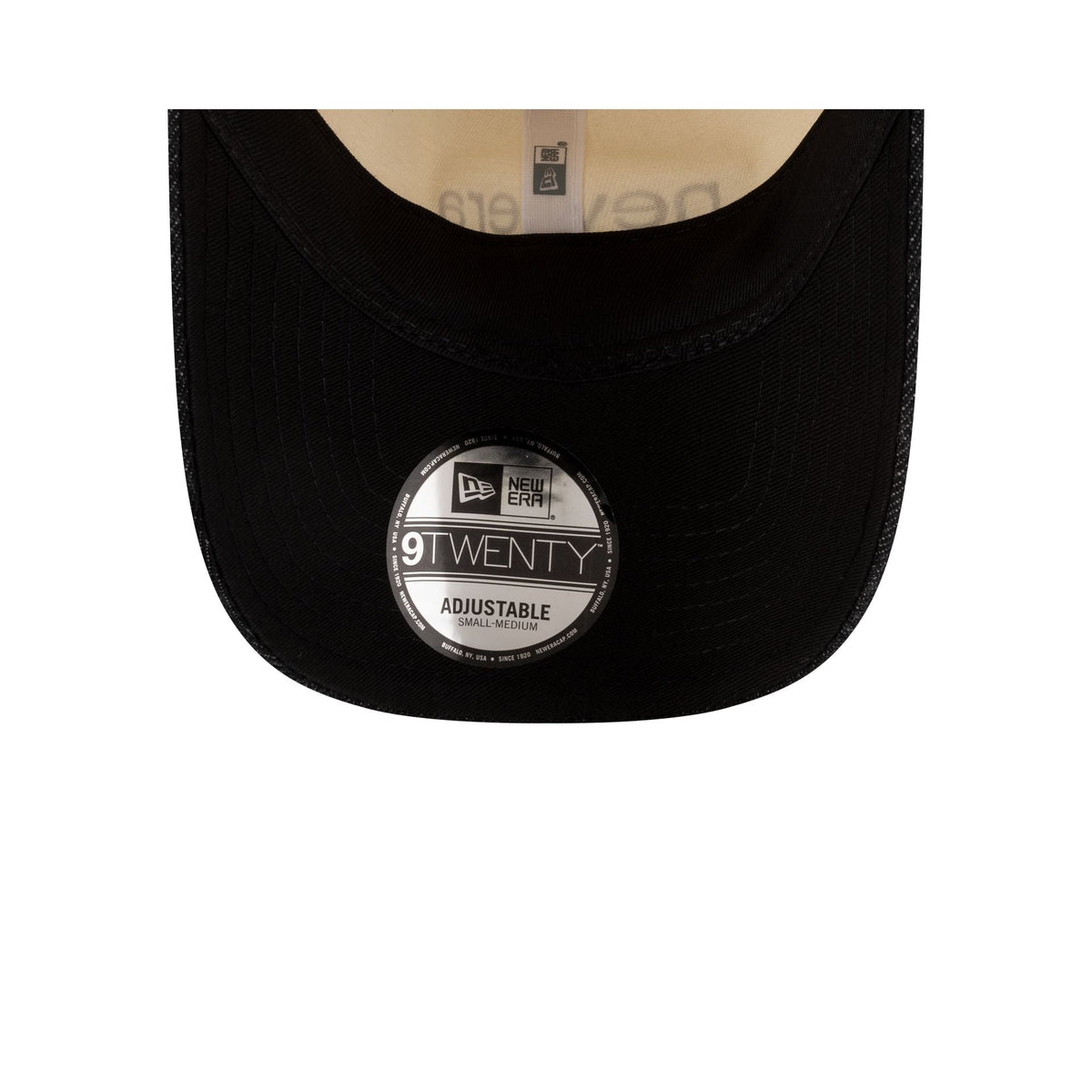 New Era Cap Two-Tone Black Denim 9TWENTY Adjustable Hat