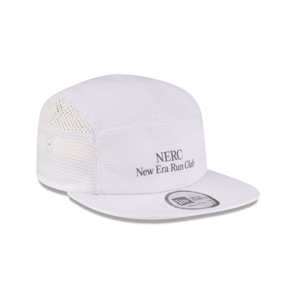 New Era Cap Run Club White Camper Strapback Hat
