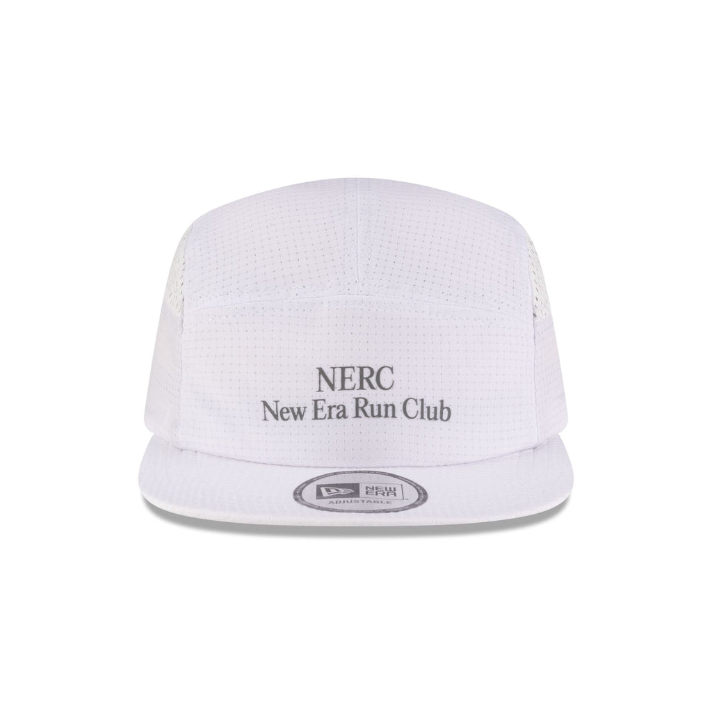 New Era Cap Run Club White Camper Strapback Hat