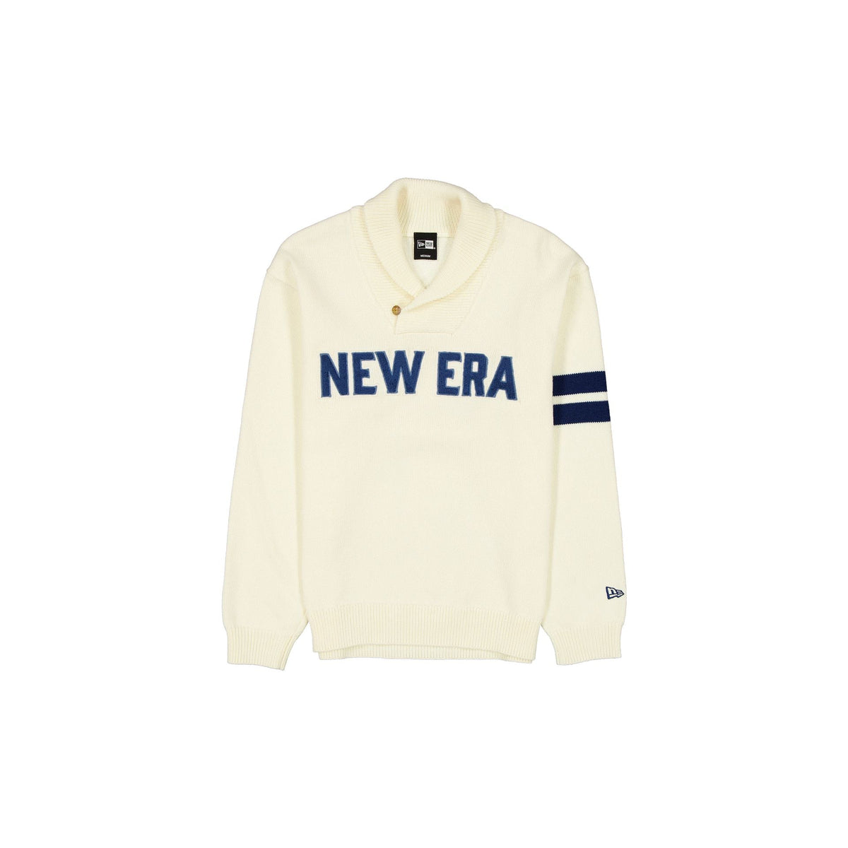 New Era Cap White Shawl Sweater