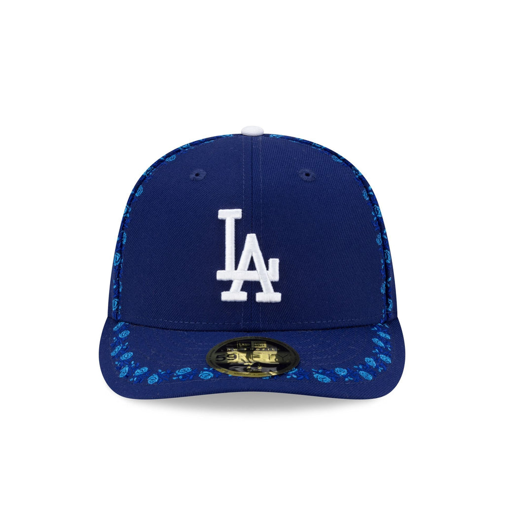 Los Angeles Dodgers Rose Emblem Low Profile 59FIFTY Fitted Hat