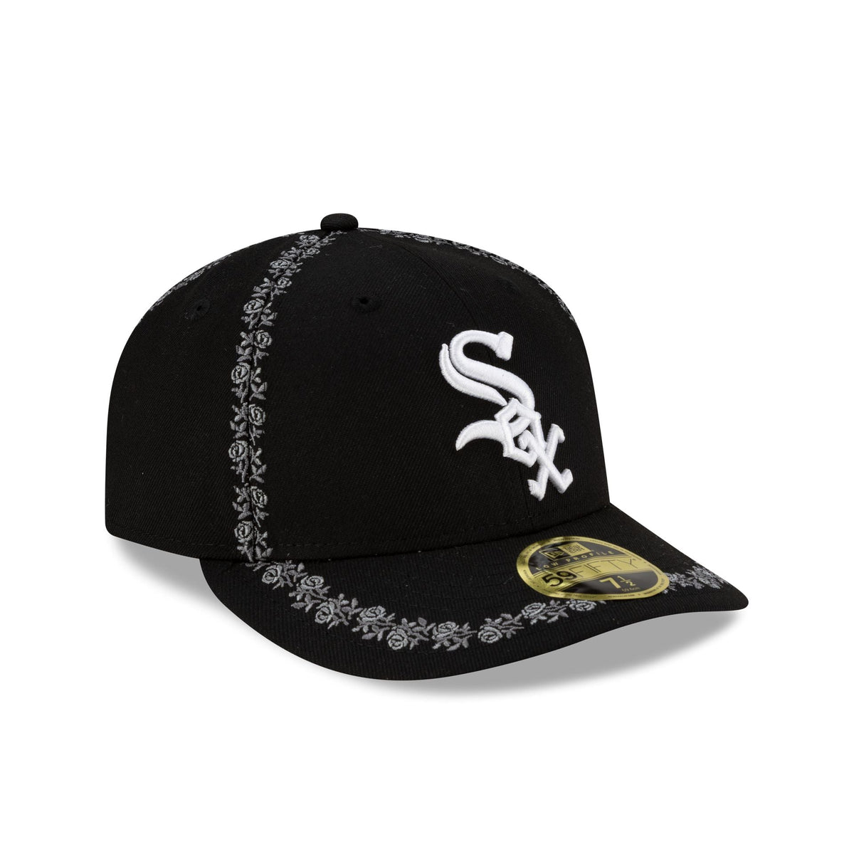Chicago White Sox Rose Emblem Low Profile 59FIFTY Fitted Hat