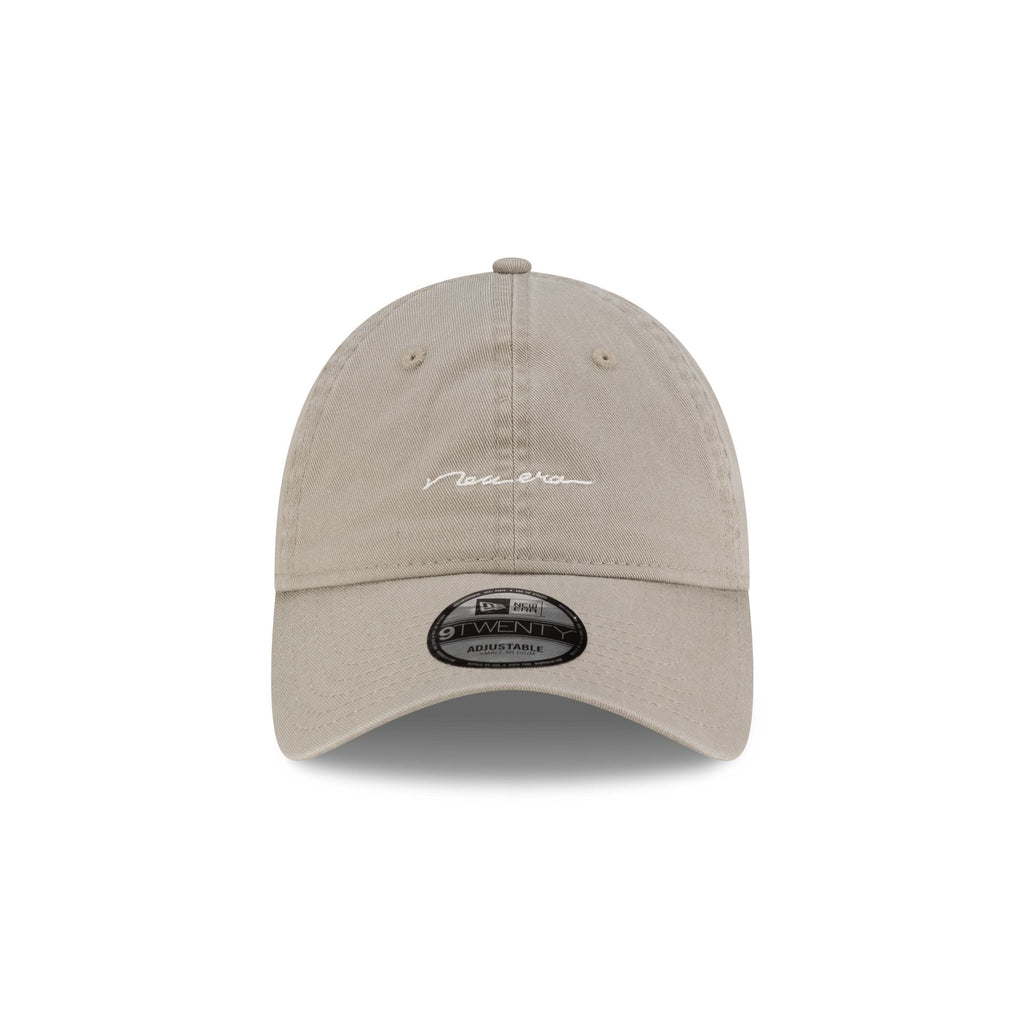 New Era Cap Handwritten Tan 9TWENTY Adjustable Hat