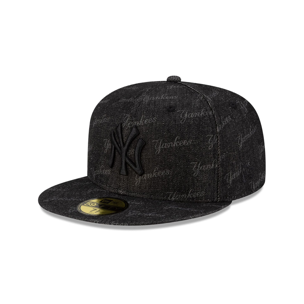 New York Yankees Laser Burn Out Black 59FIFTY Fitted Hat