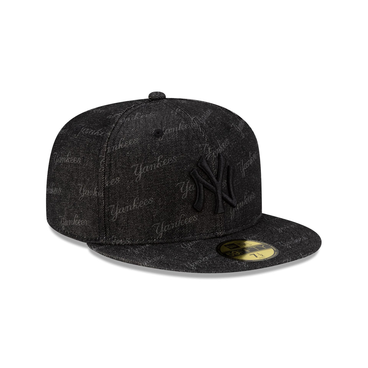 New York Yankees Laser Burn Out Black 59FIFTY Fitted Hat