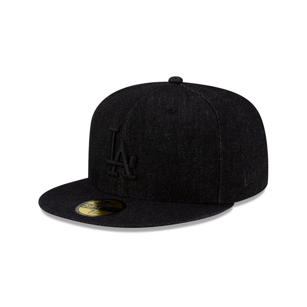 Los Angeles Dodgers Black Denim 59FIFTY Fitted Hat