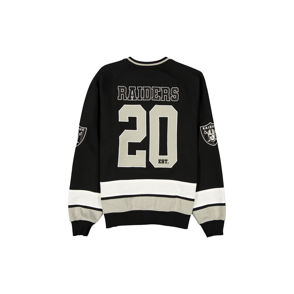 Las Vegas Raiders Man-to-Man Black Crewneck