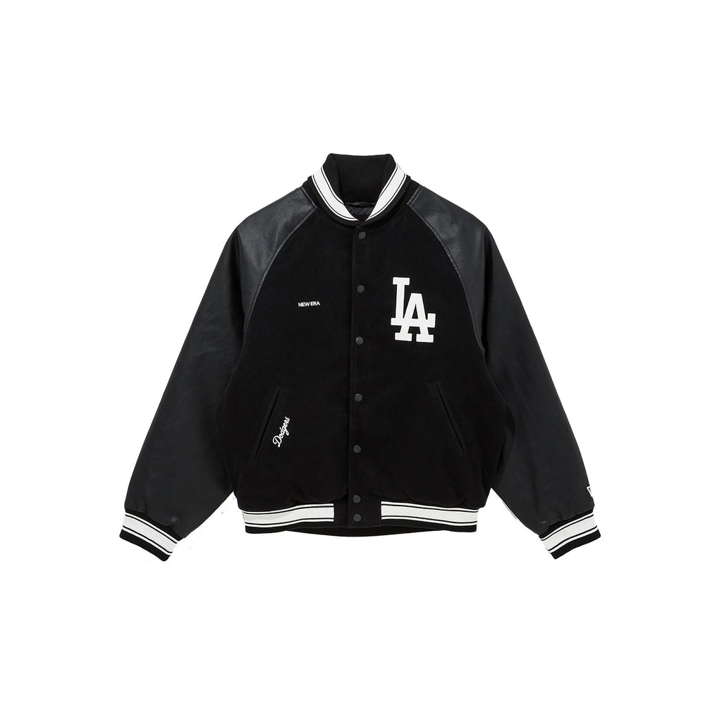 Los Angeles Dodgers Raglan Black Varsity Jacket