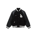 Los Angeles Dodgers Raglan Black Varsity Jacket