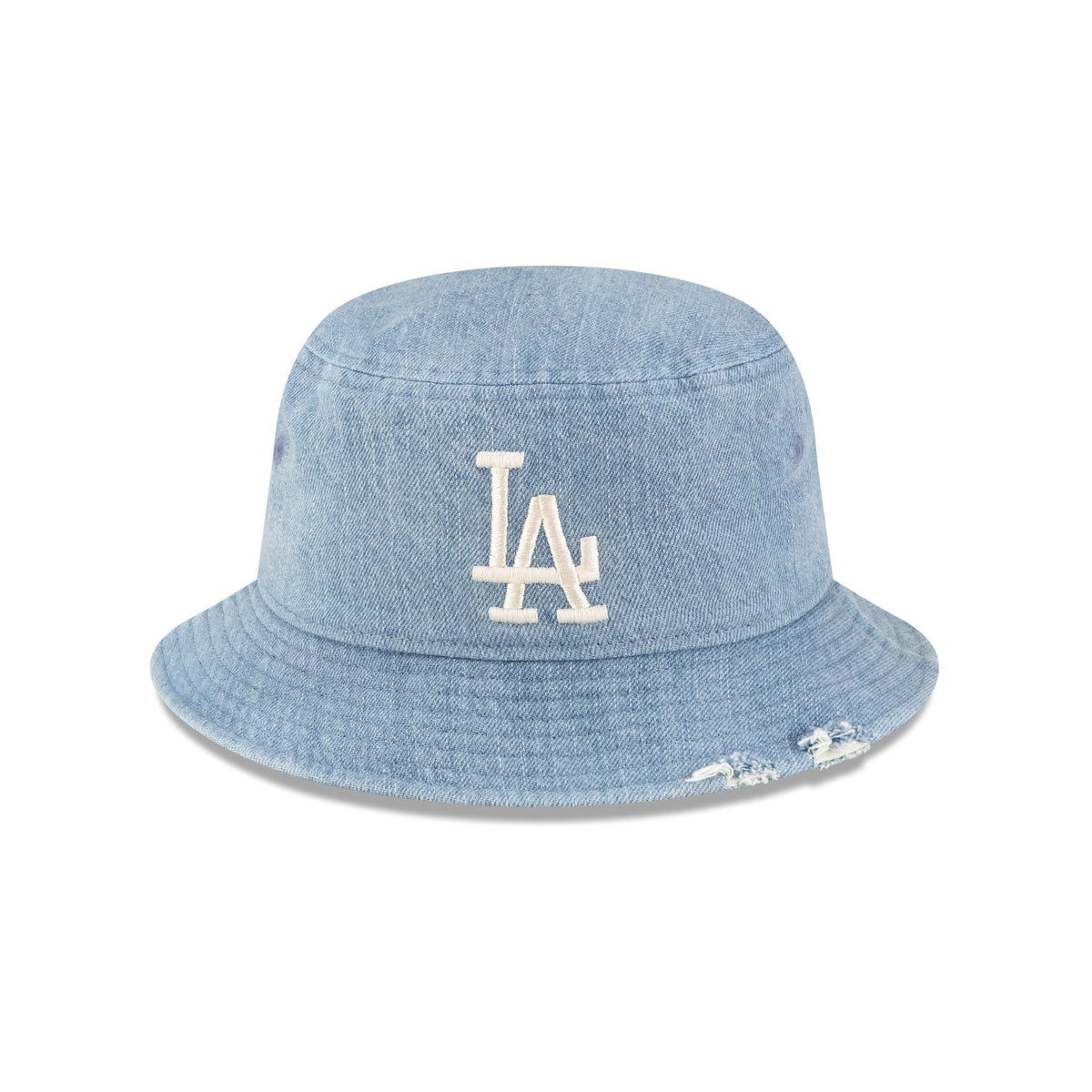 Los Angeles Dodgers Distressed Denim Bucket Hat