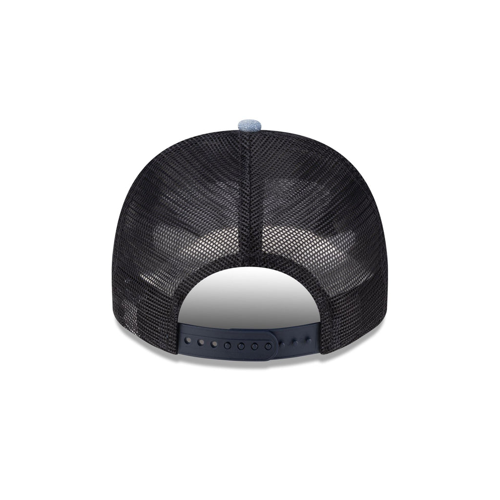 Los Angeles Dodgers Distressed Denim 9FORTY A-Frame Trucker Hat