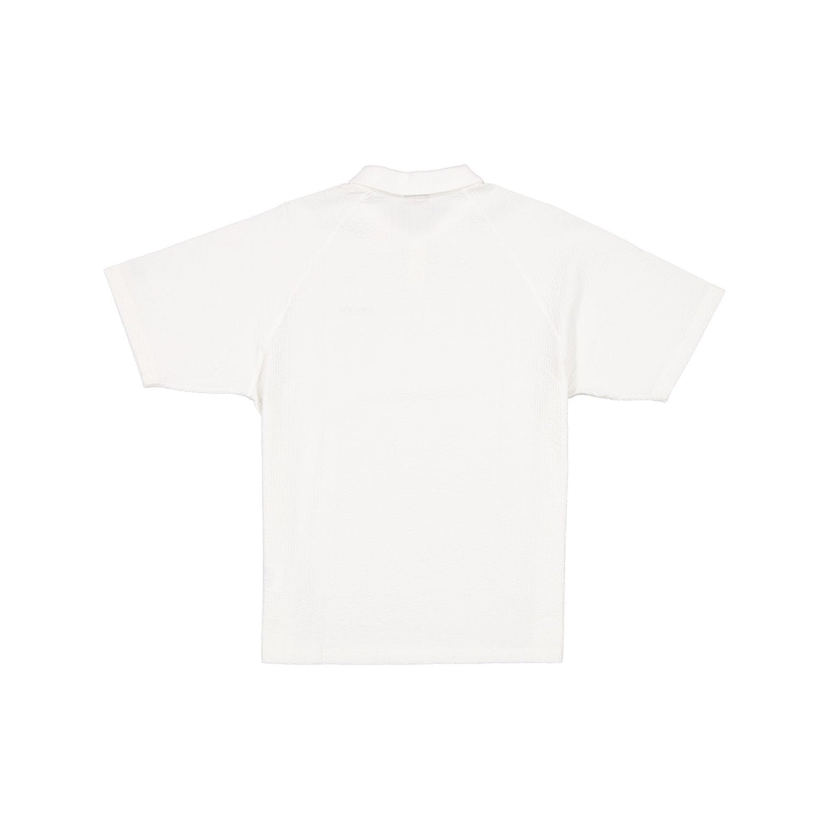New Era Cap Black Label Crinkle Cream Polo Shirt