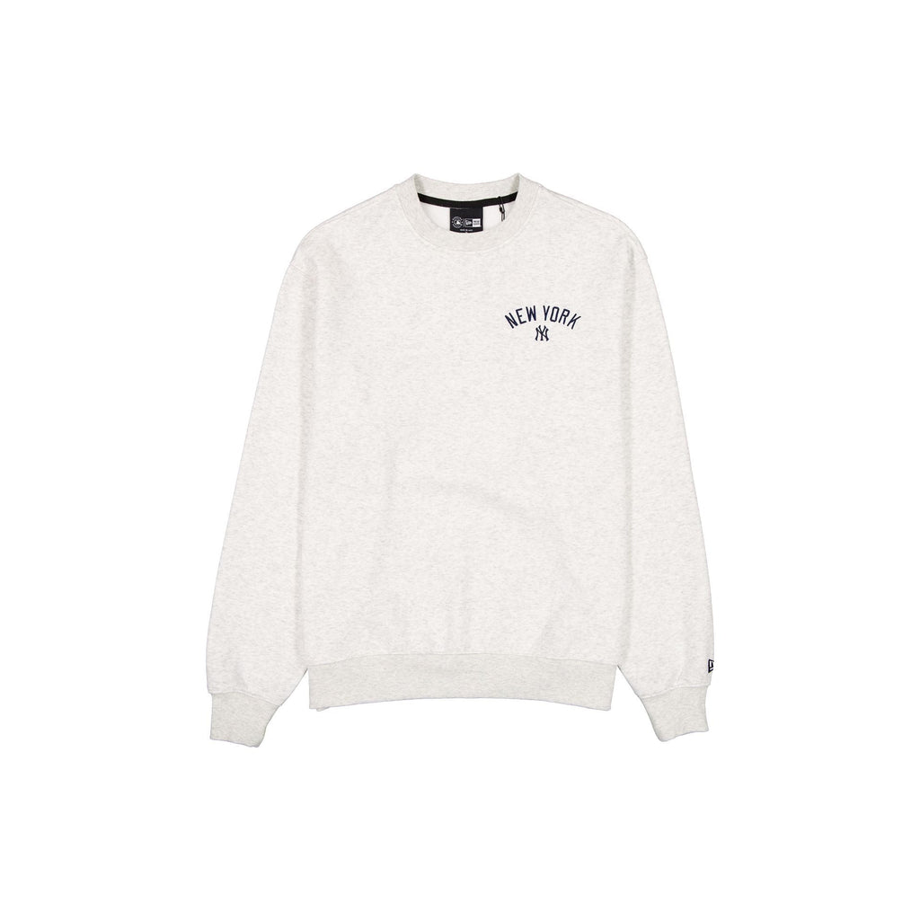 New York Yankees Mini Script Gray Crewneck