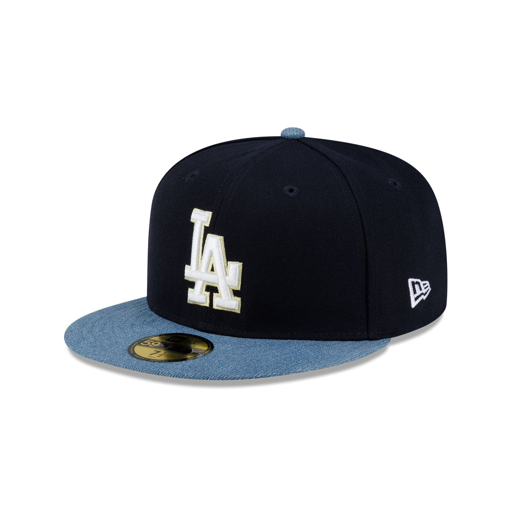 Los Angeles Dodgers Navy Denim Mix 59FIFTY Fitted Hat