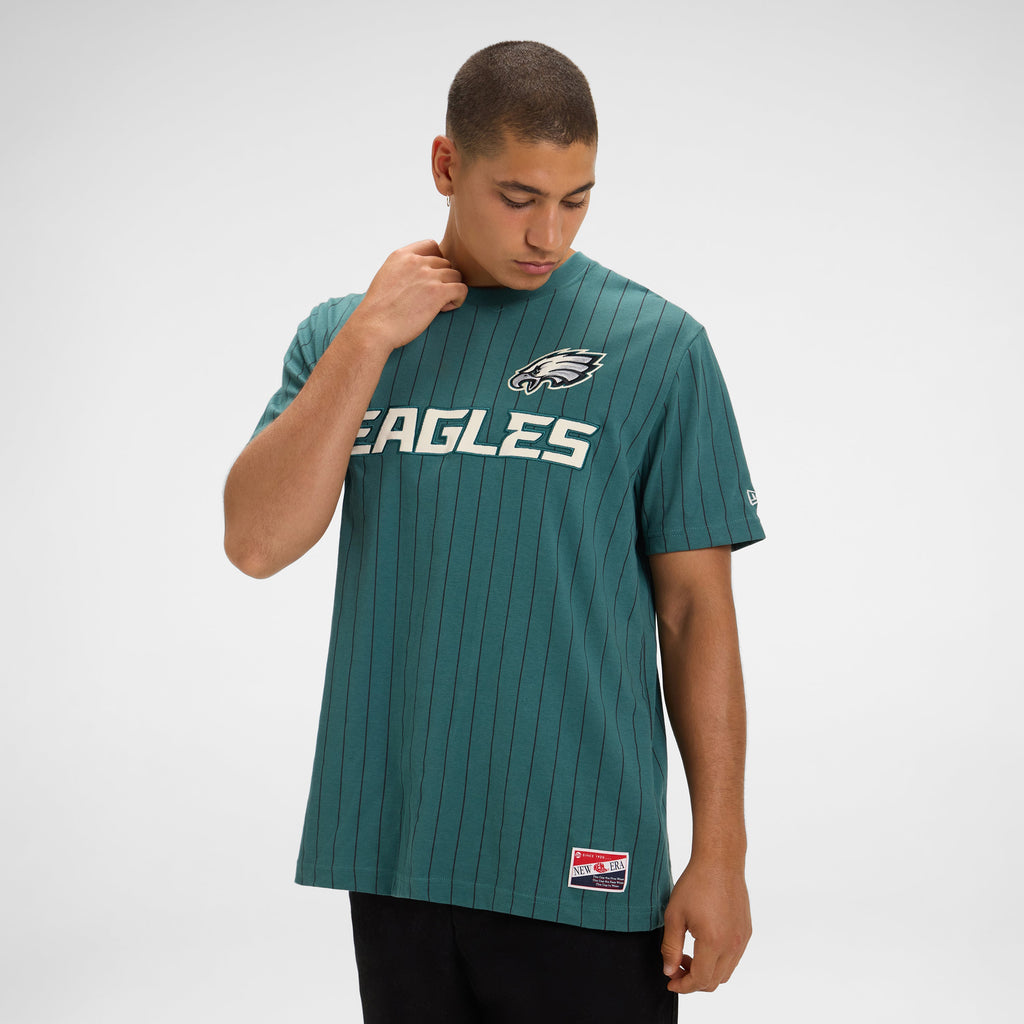 Anaheim Ducks Throwback Retro Pinstripe T-Shirt