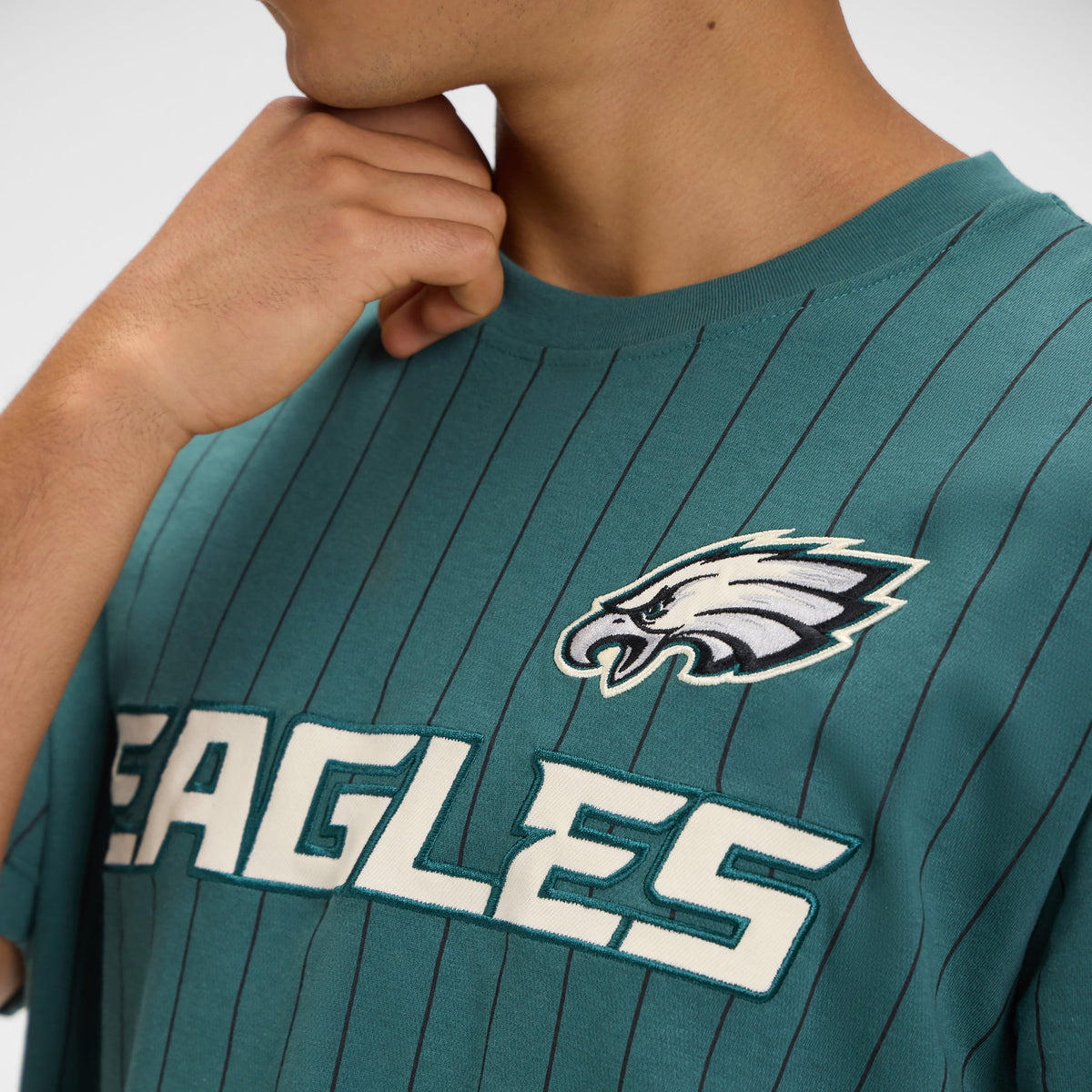 Anaheim Ducks Throwback Retro Pinstripe T-Shirt