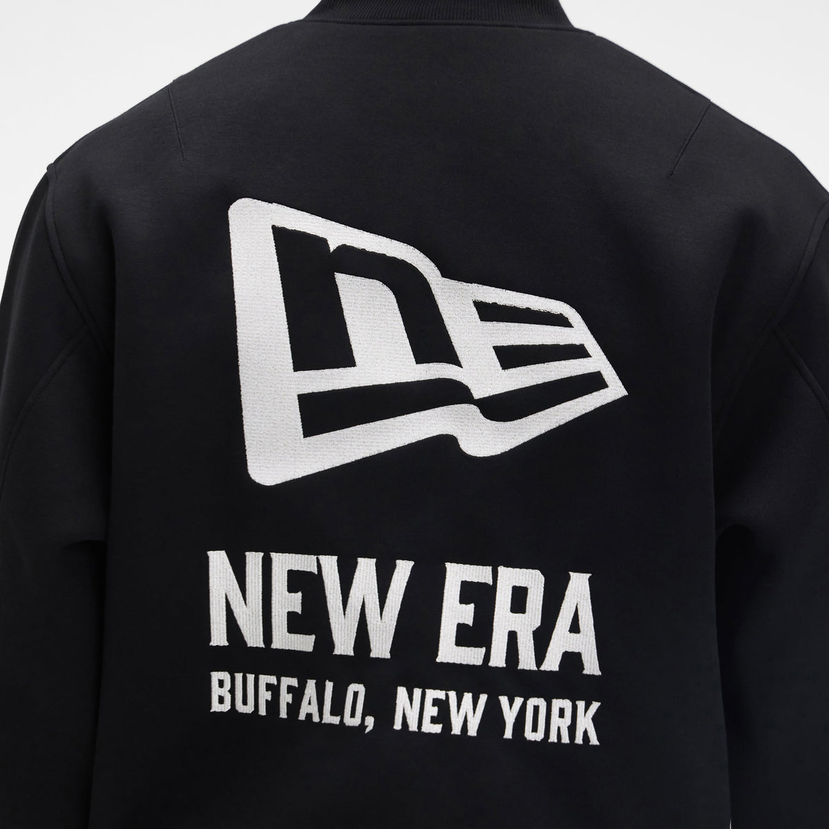 New Era Cap Tech Sweat Black Varsity Jacket