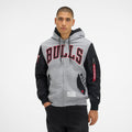 Alpha Industries x Chicago Bulls Gray MA-1 Full Zip Fleece Jacket