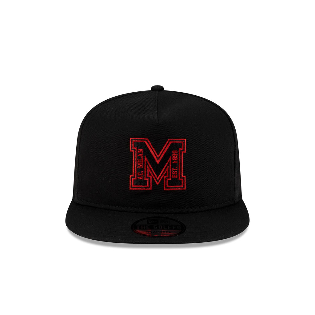 AC Milan M Logo Black Golfer Hat