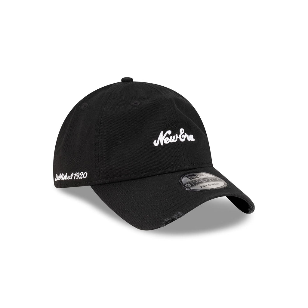 New Era Cap Distressed Black 9TWENTY Adjustable Hat