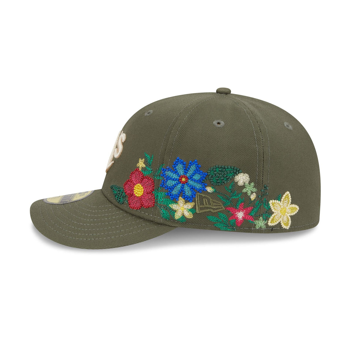 Athletics Tonal Florals Olive 59FIFTY Fitted Hat