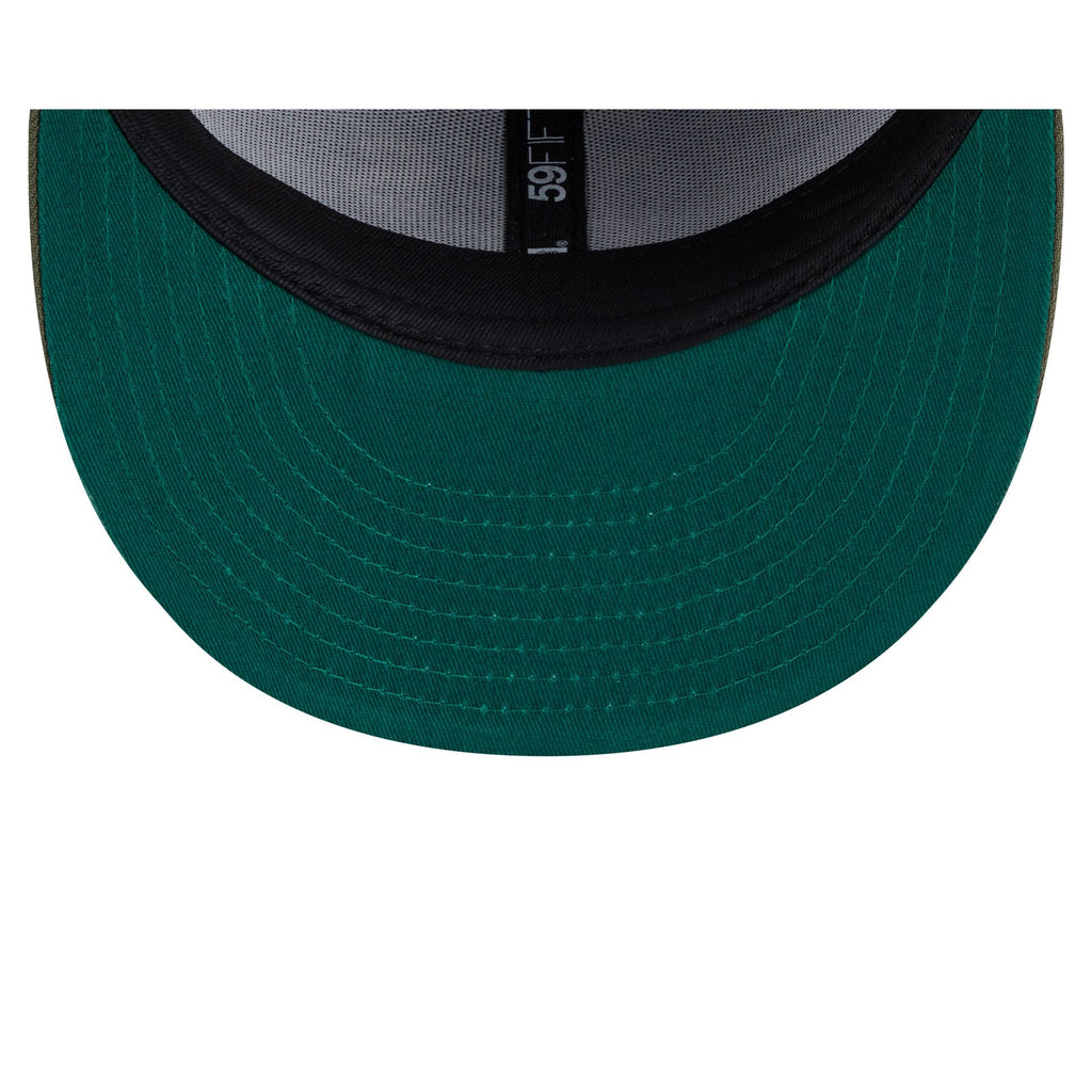 Athletics Tonal Florals Olive 59FIFTY Fitted Hat