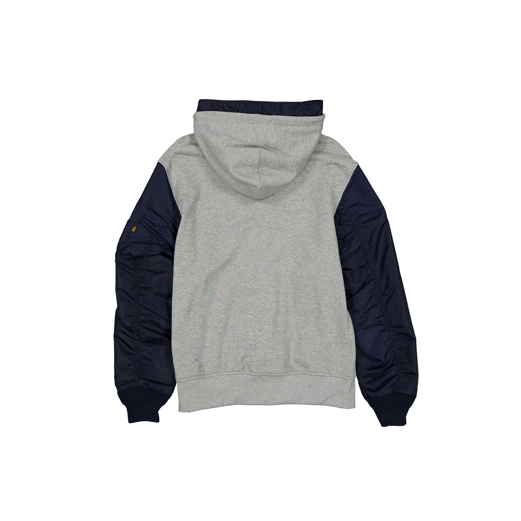 Alpha Industries x Atlanta Braves Gray MA-1 Full Zip Fleece Jacket