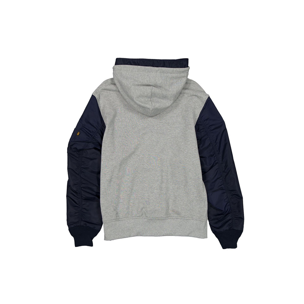 Alpha Industries x Detroit Tigers Gray MA-1 Full Zip Fleece Jacket