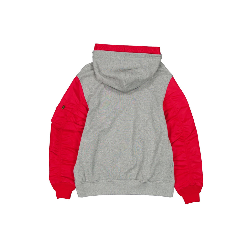 Alpha Industries x San Francisco 49ers Gray MA-1 Full Zip Fleece Jacket