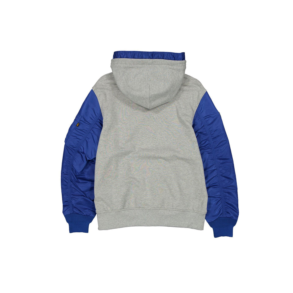 Alpha Industries x New York Giants Gray MA-1 Full Zip Fleece Jacket