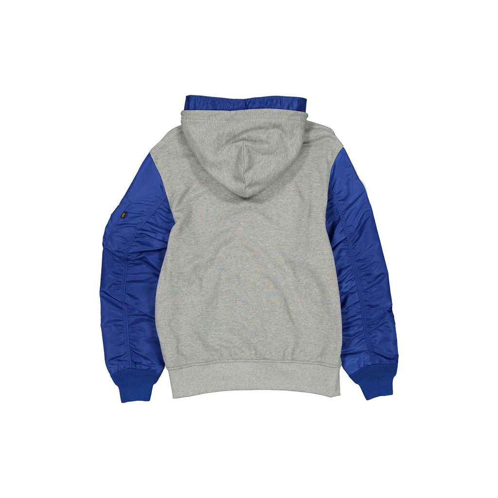 Alpha Industries x Golden State Warriors Gray MA-1 Full Zip Fleece Jacket