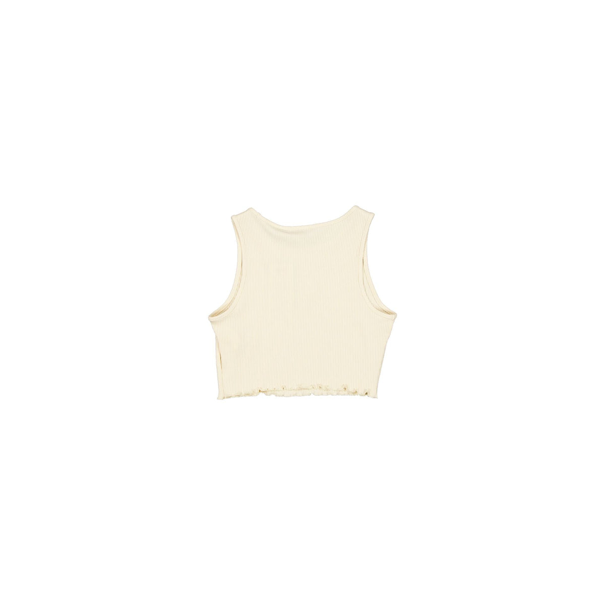 Los Angeles Dodgers Tonel Cropped Rib Light Beige Women's Tank Top