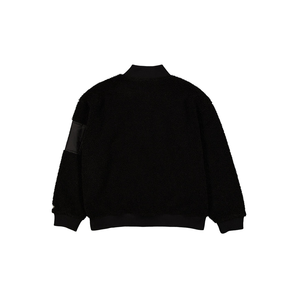 Los Angeles Dodgers Sherpa Black Women's Bomber Jacket