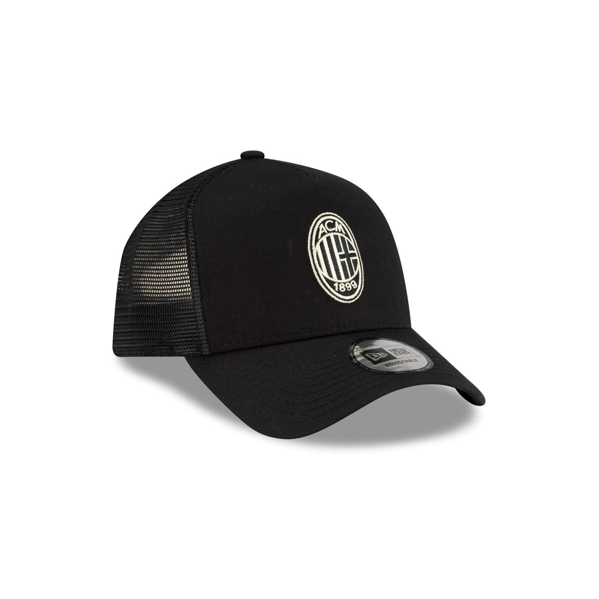 AC Milan Black 9FORTY A-Frame Trucker Hat