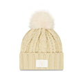 New York Yankees Cream Women's Pom Knit Hat