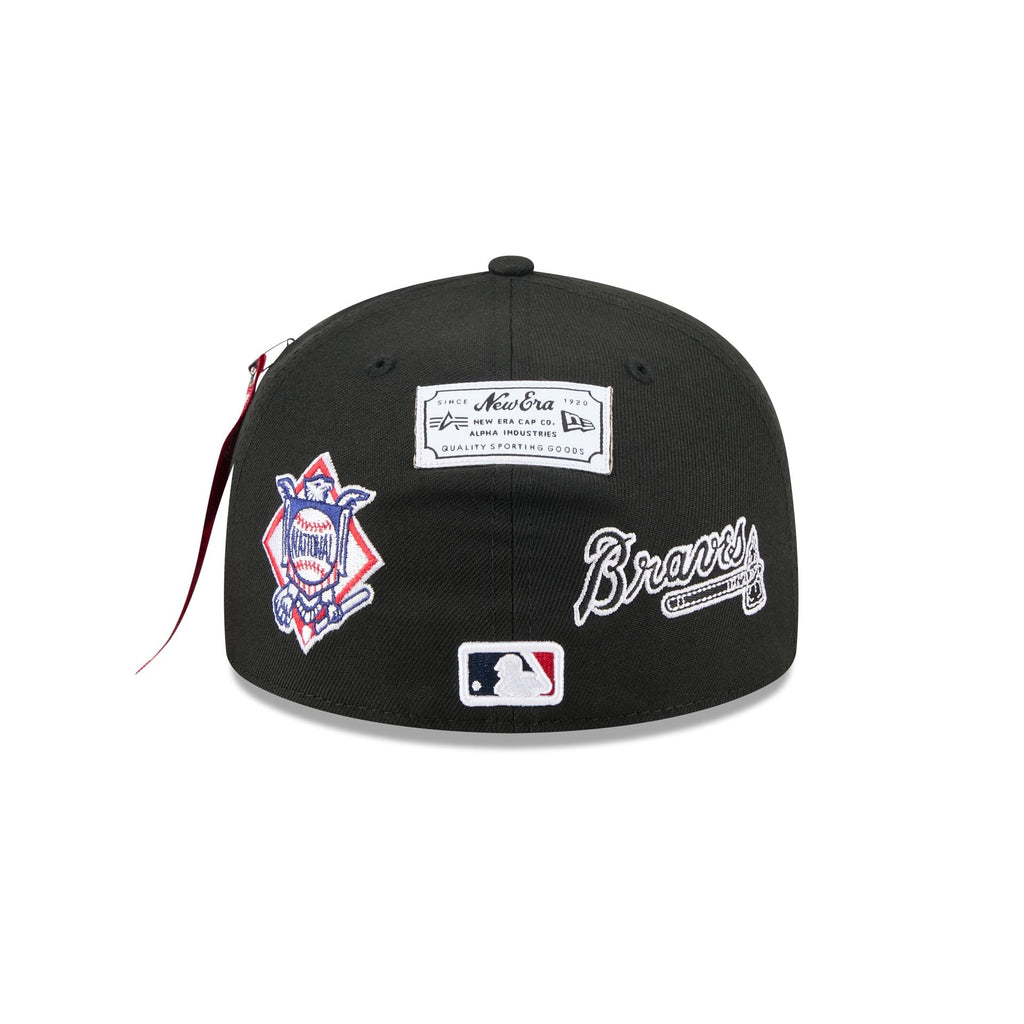 Alpha Industries x Atlanta Braves Black 59FIFTY Fitted Hat