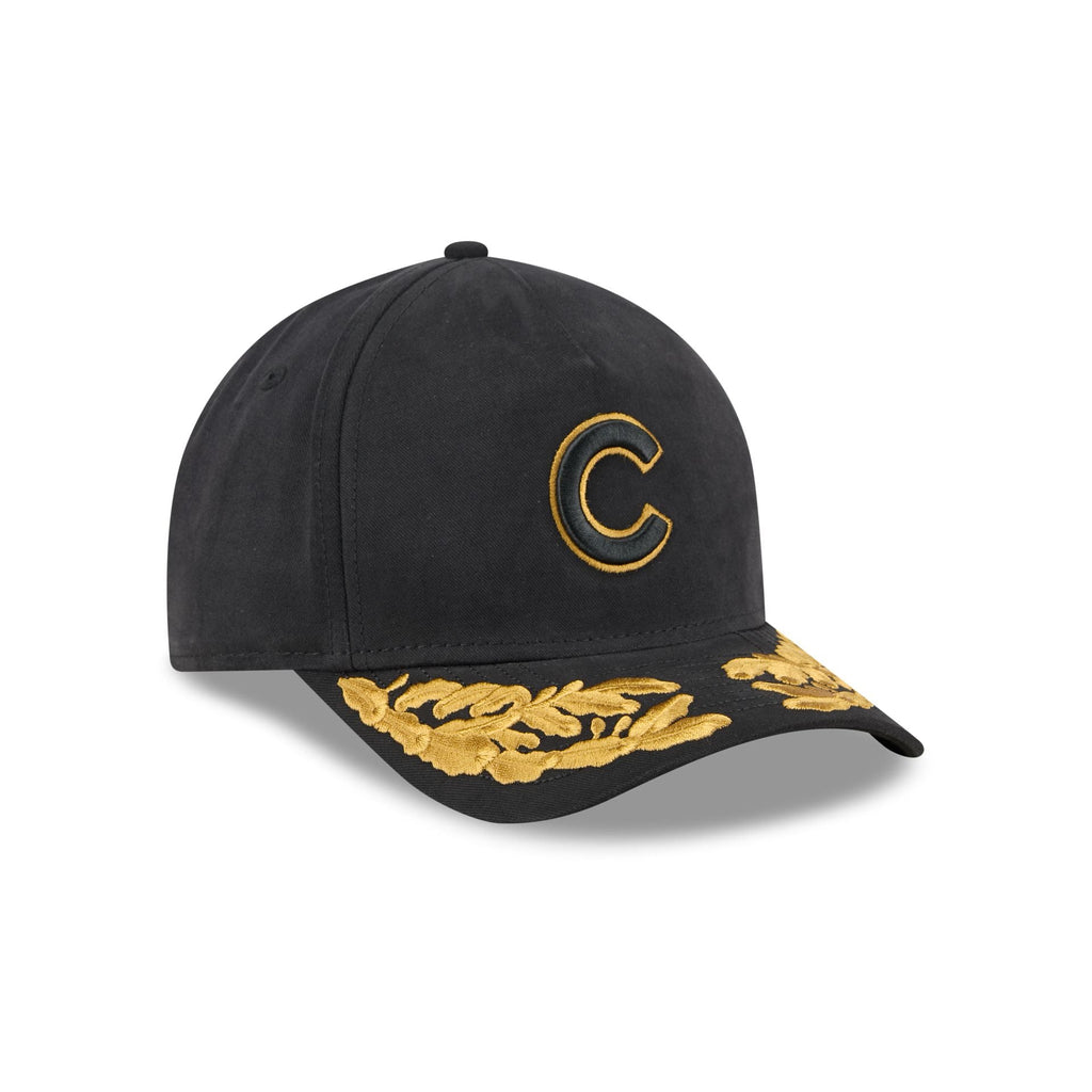 Alpha Industries x Chicago Cubs Black 9FORTY M-Crown A-Frame Snapback Hat
