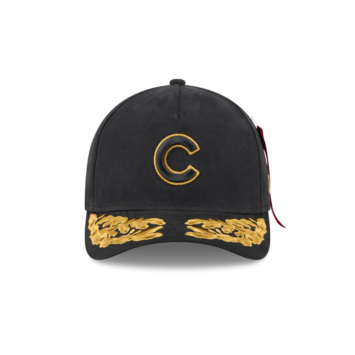 Alpha Industries x Chicago Cubs Black 9FORTY M-Crown A-Frame Snapback Hat
